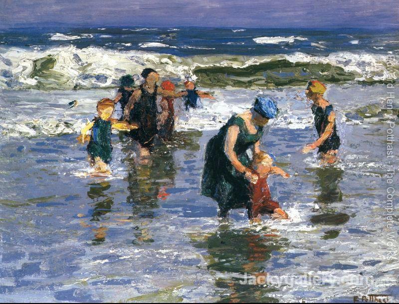In the Surf II by Edward Henry Potthast paintings reproduction